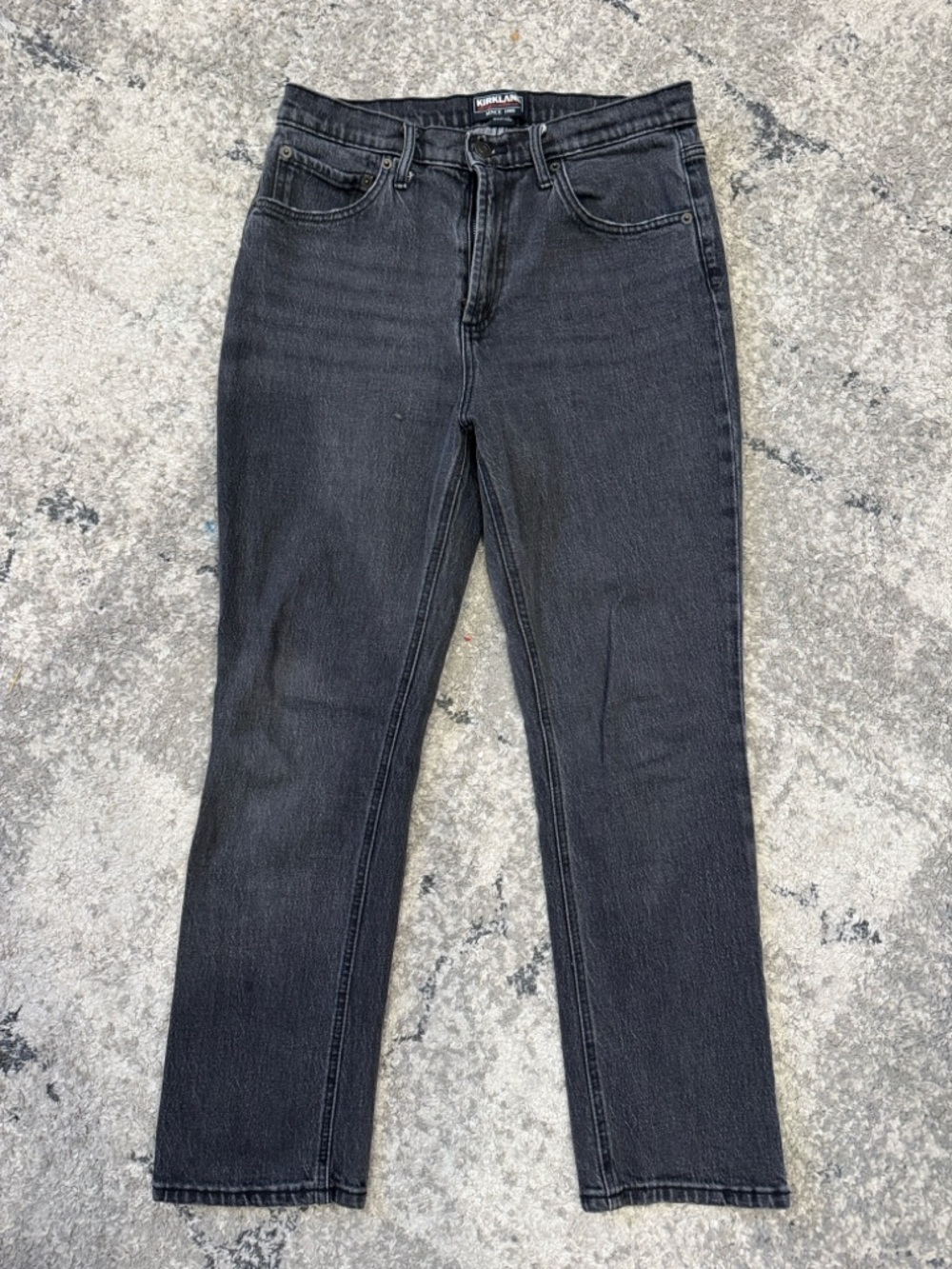 Kirkland Signature Women's Straight Leg Jeans — Black Wash